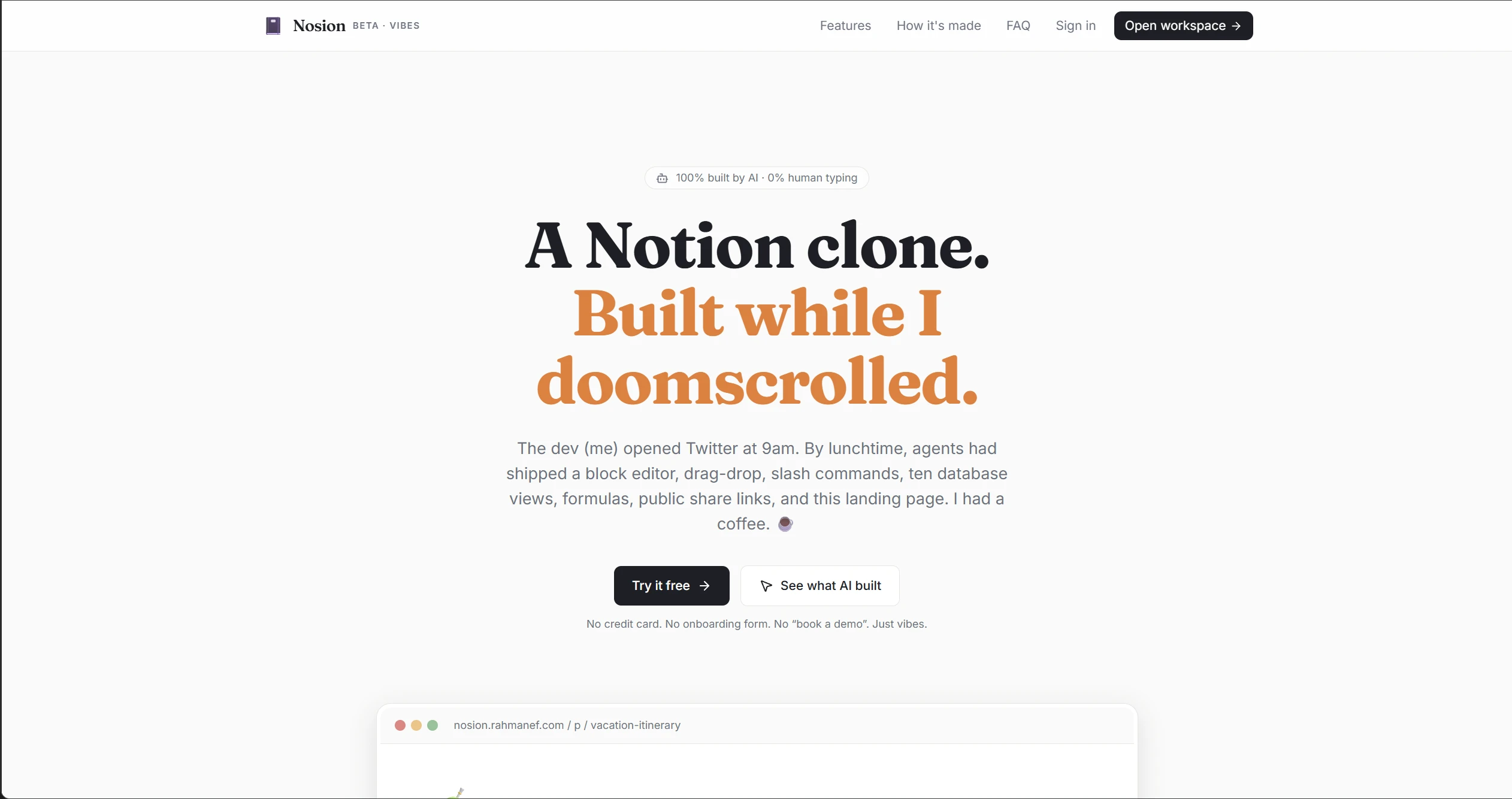Notion clone